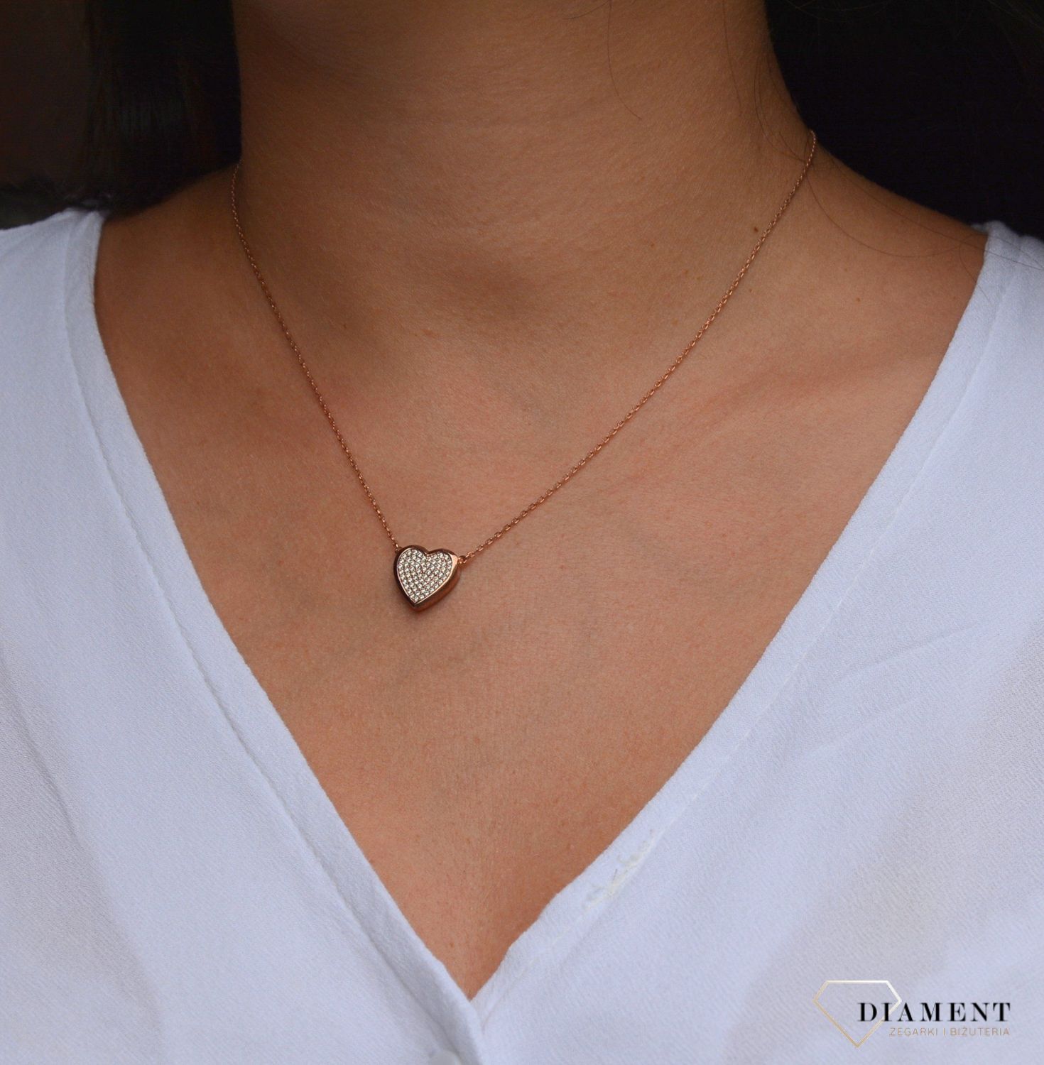 Naszyjnik srebrny serce z białą cyrkonią Dall'Acqua  N BY 161 082.jpg